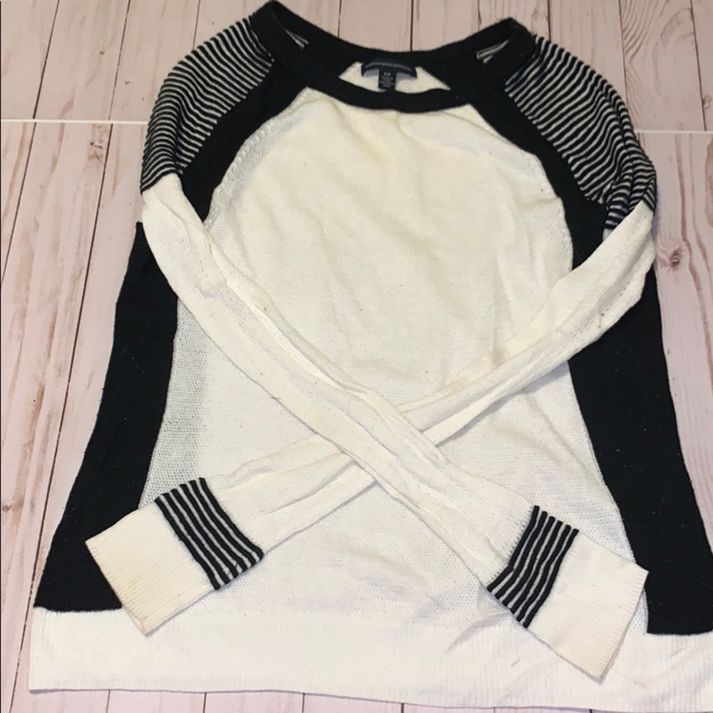Black and white sweater